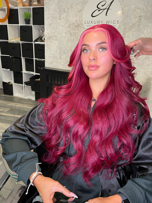 Wine Reddy Pink, bubble gum pink money piece  - ELLA