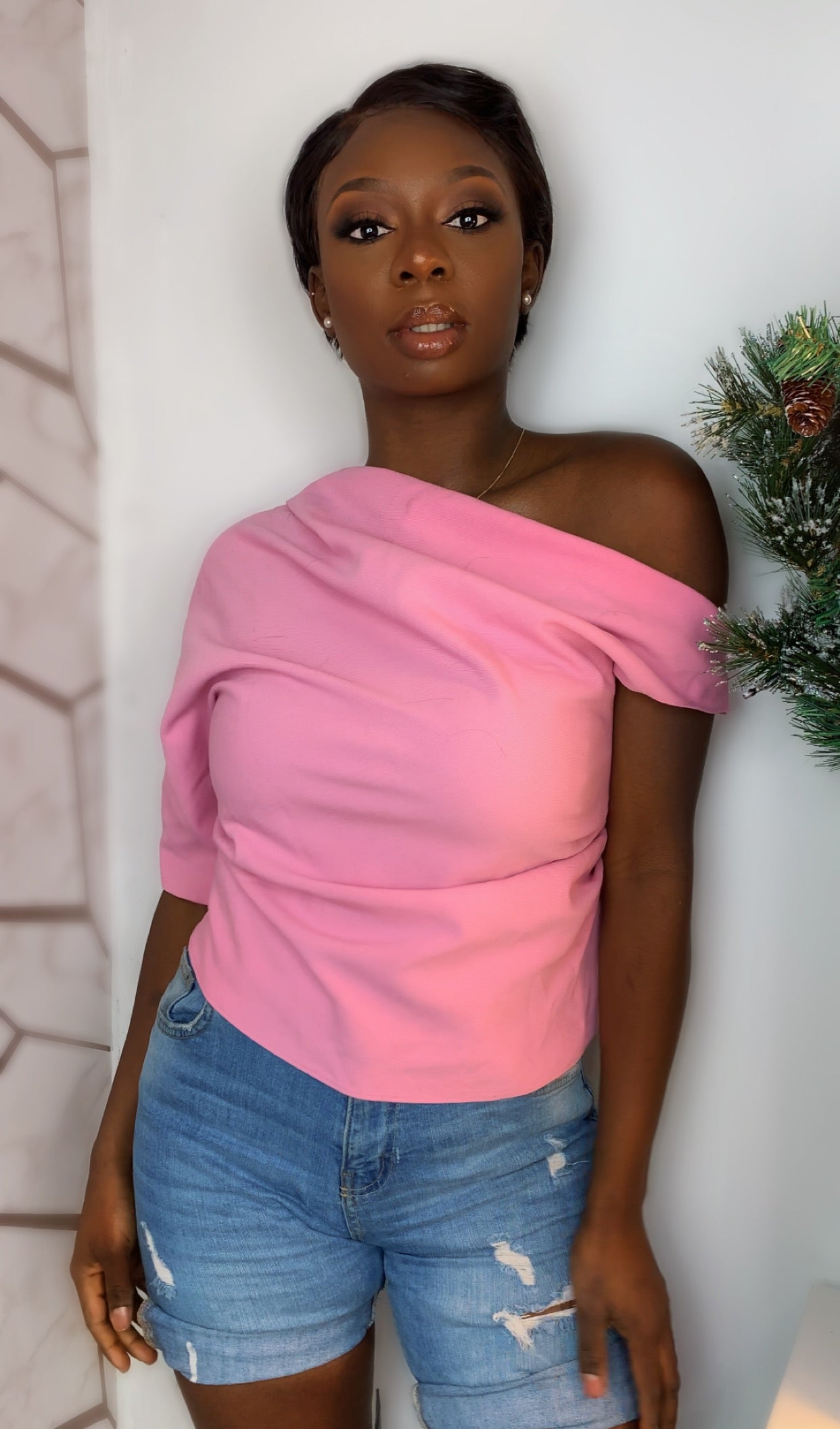Natural black pixie cut wig - JILL