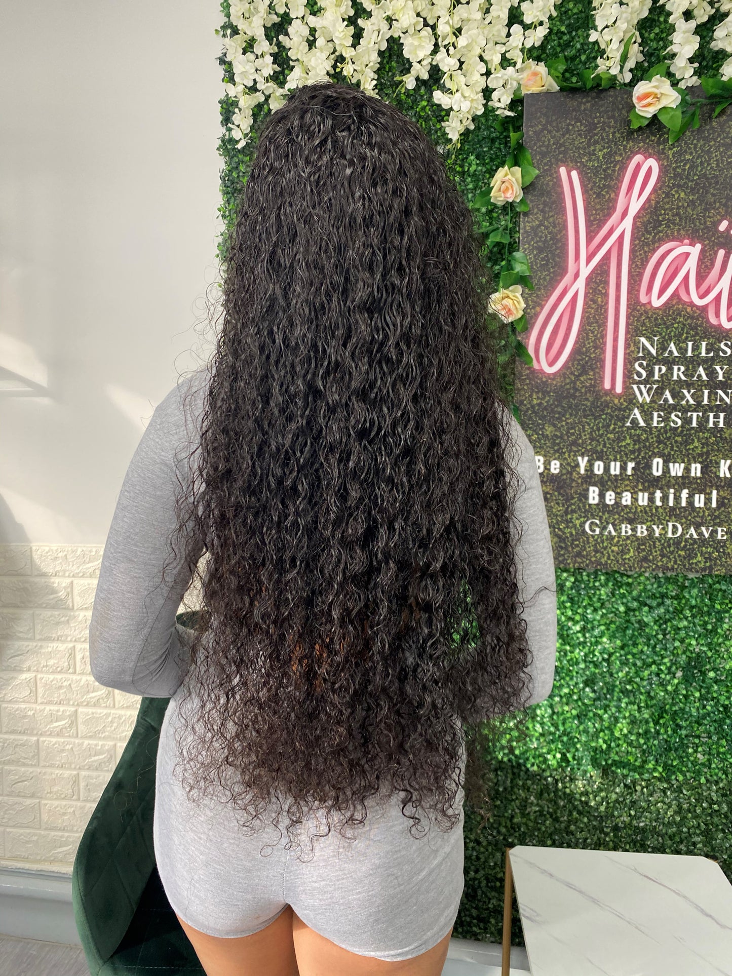Natural black loose curl wig - Aladdin