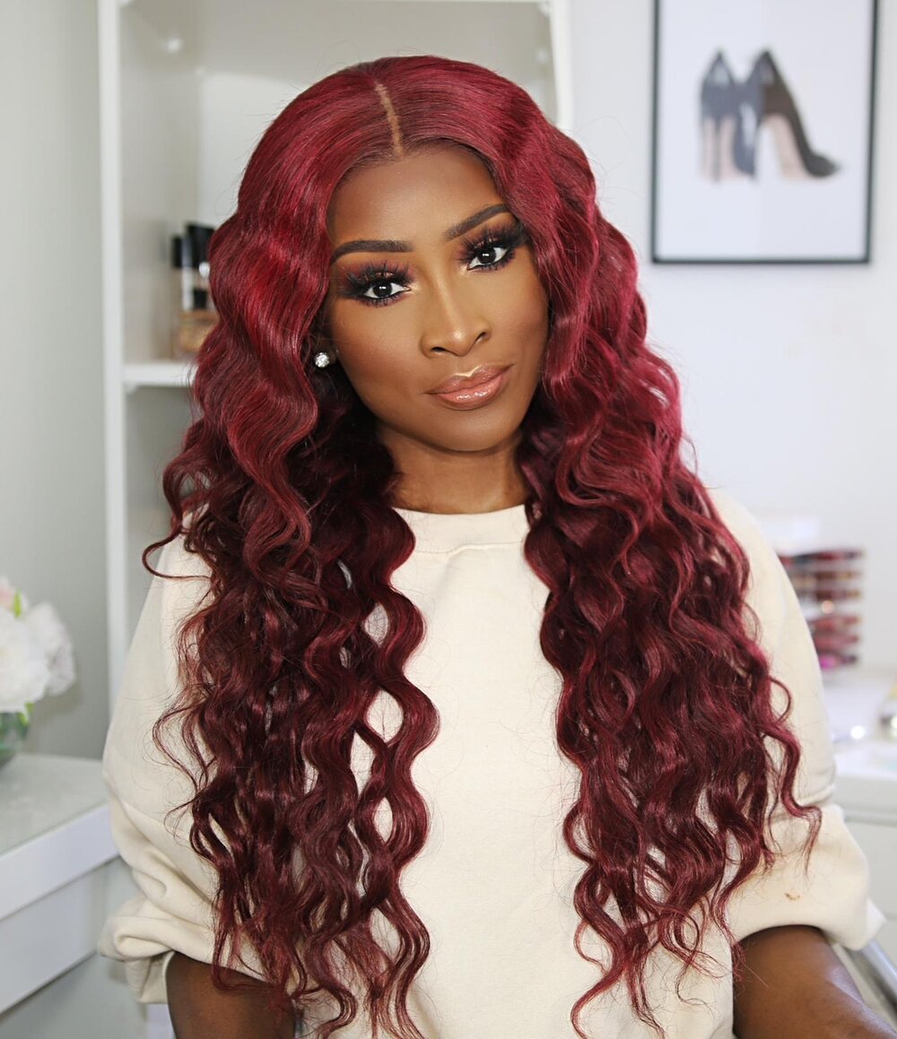 Mahogany red wig - HEATED BABE