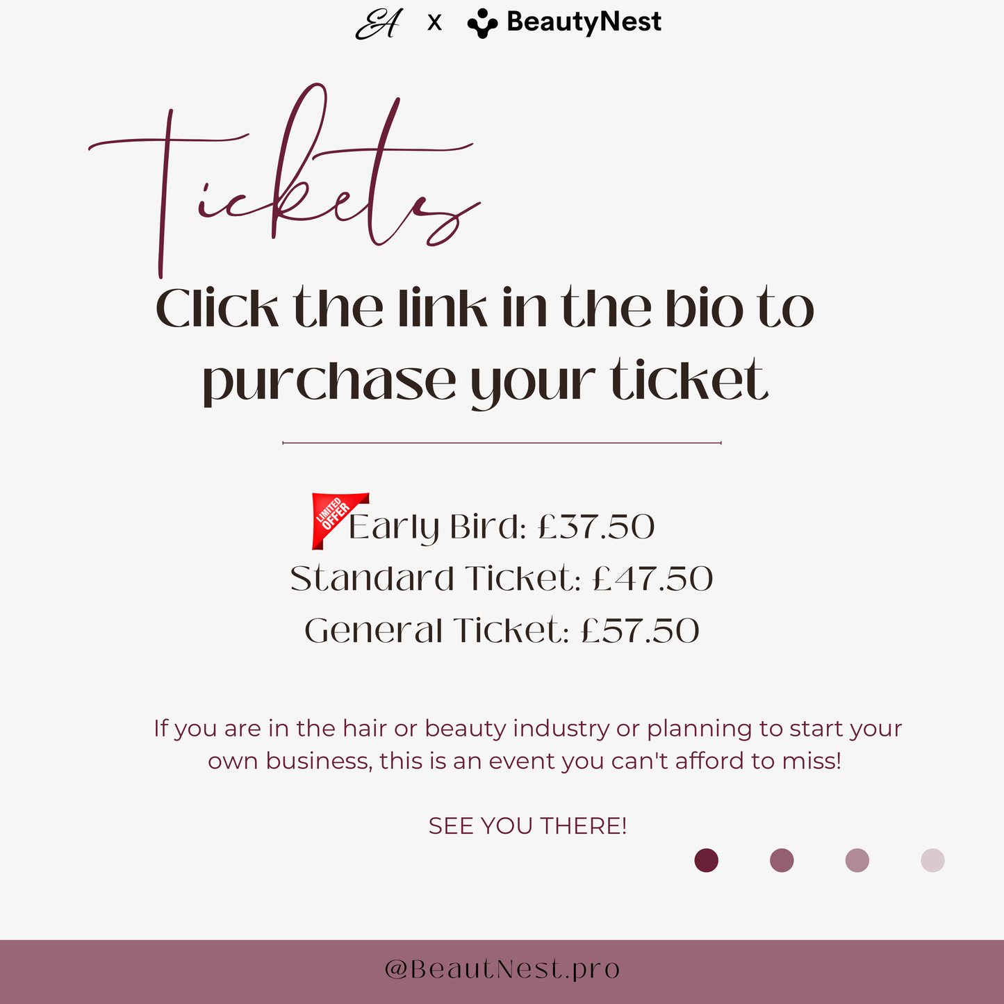 Glam, Gather, Grow. Time to Bridge the Gap: Hair Business Networking Event Manchester, UK.