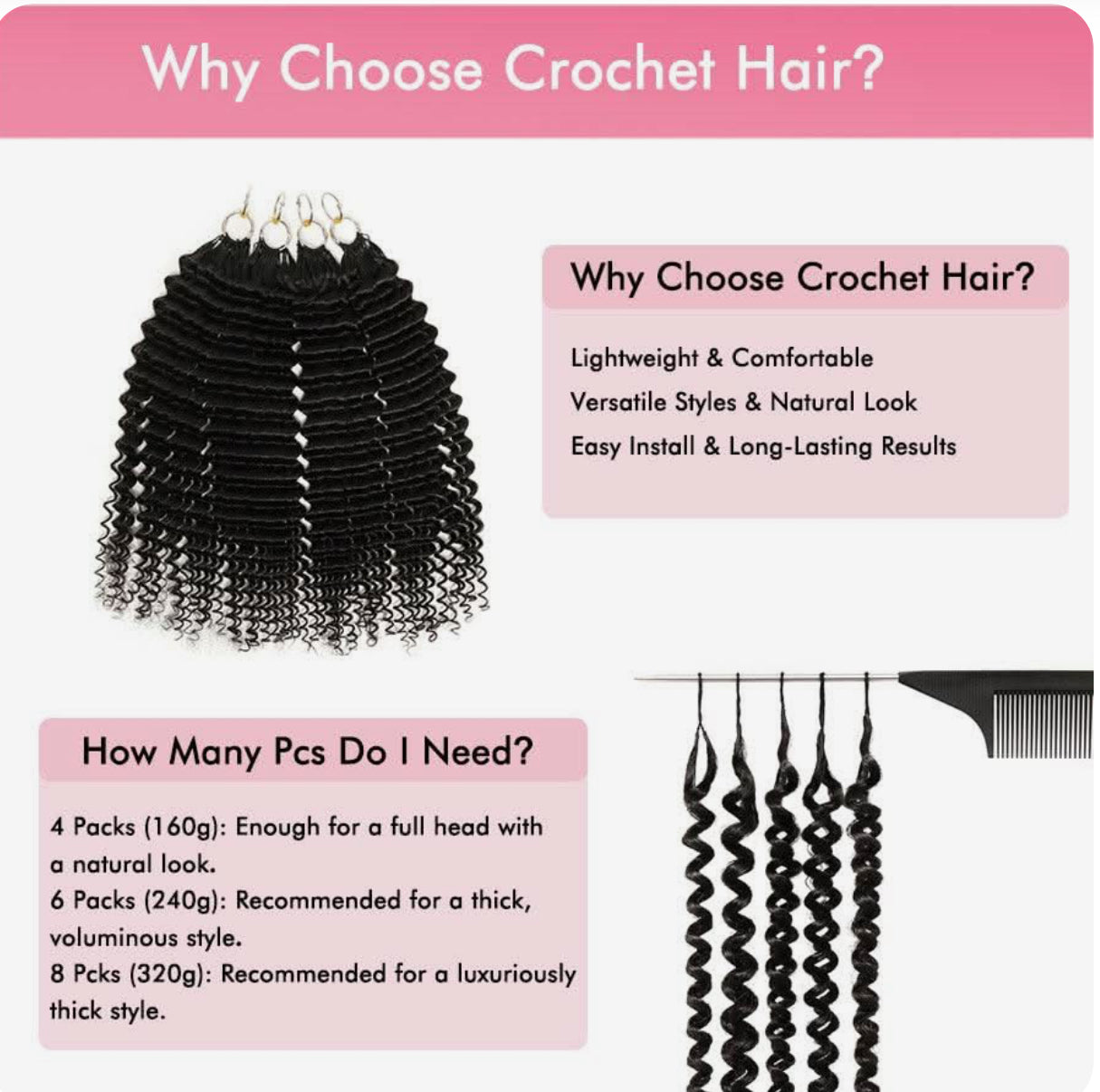 Virgin Human Hair Crochet