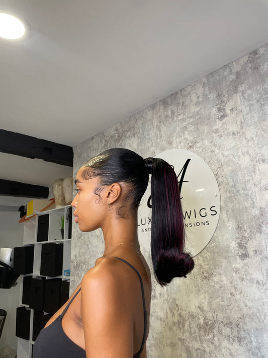 Human Hair Easy Clip in Ponytail Double Drawn