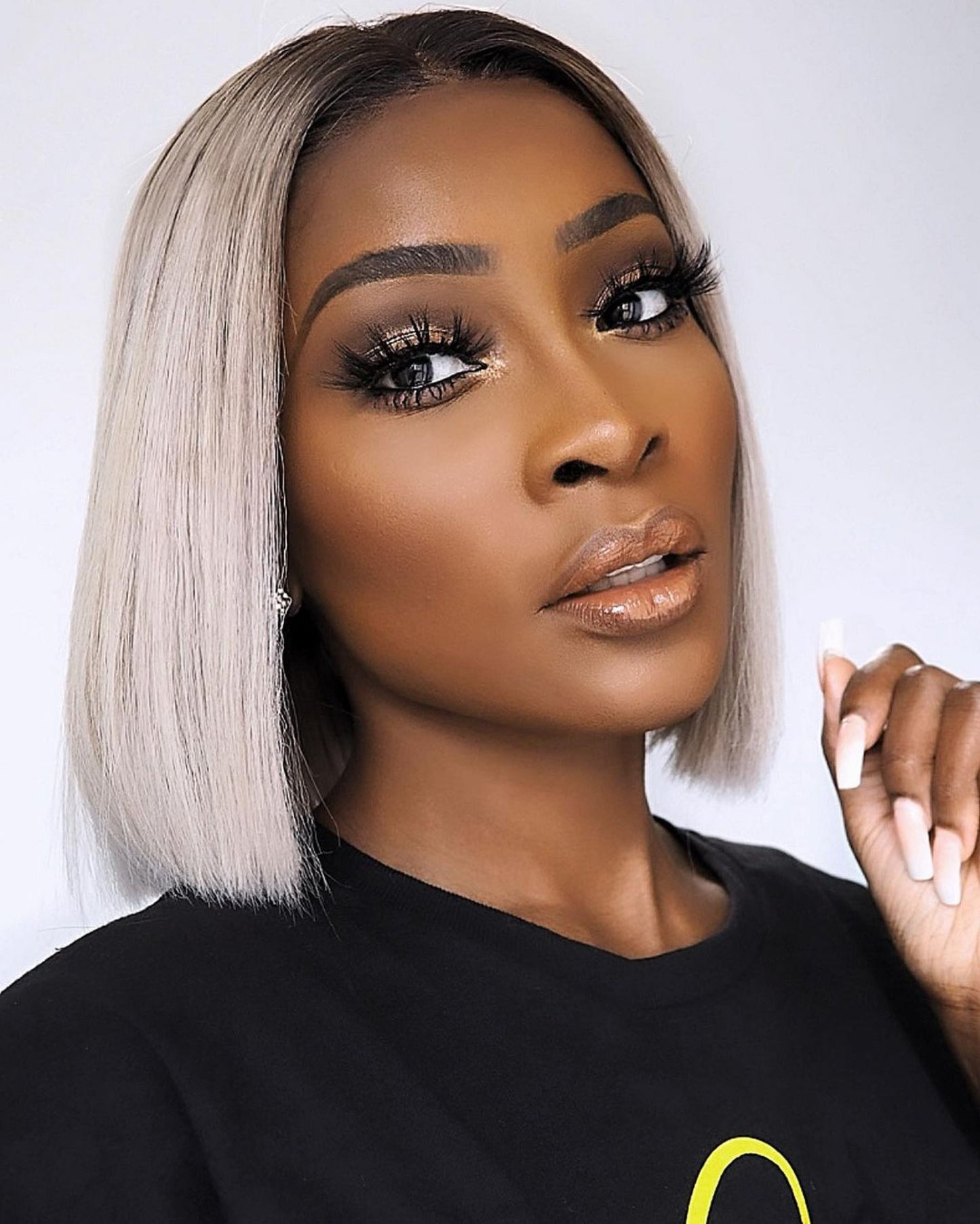 Silver bob wig - BOSS JJ ICEY