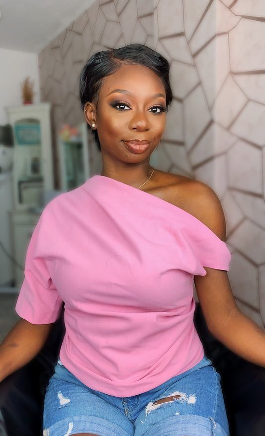 Natural black pixie cut  wig - JILL