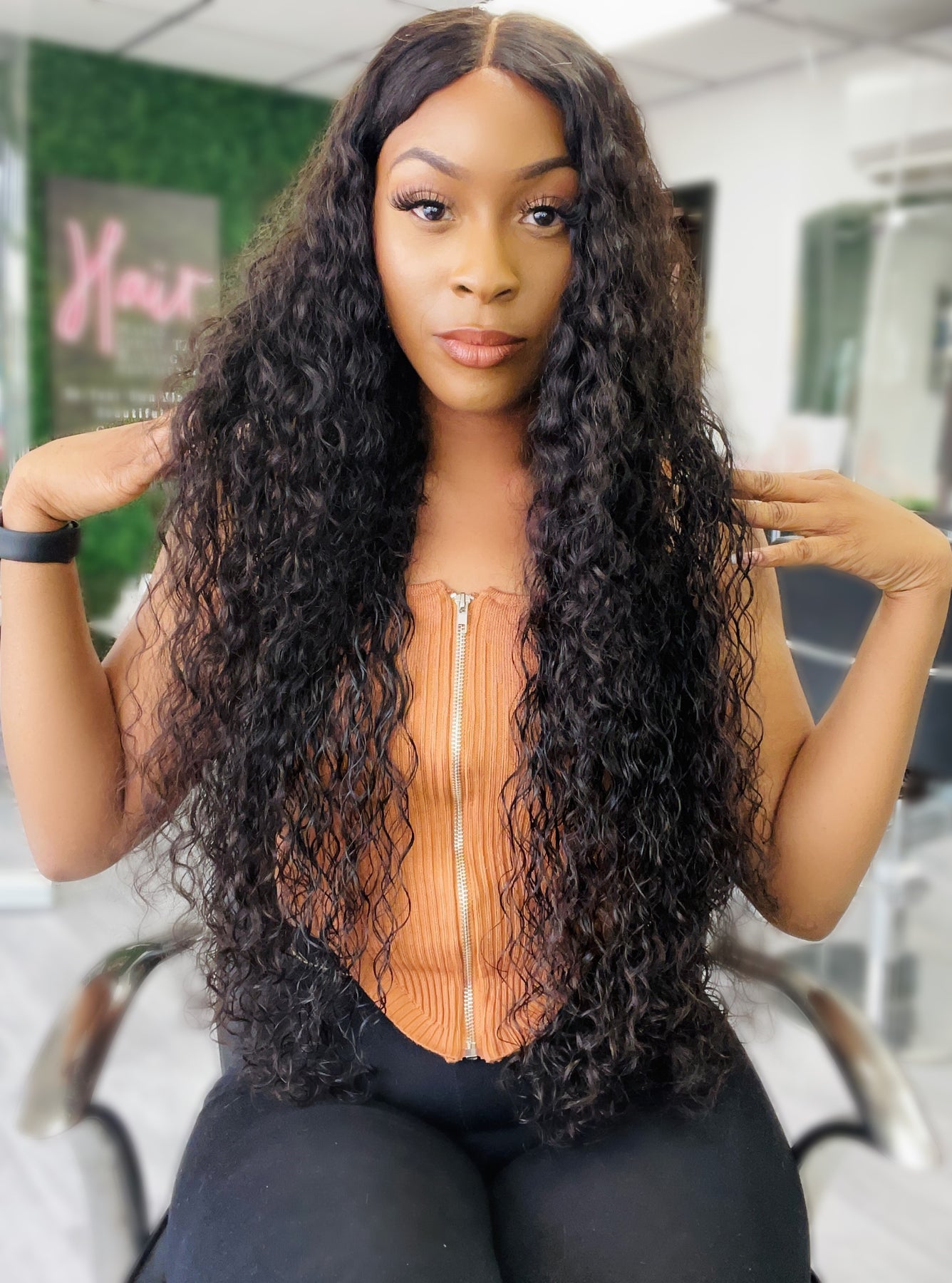 Black clearance jasmine wig