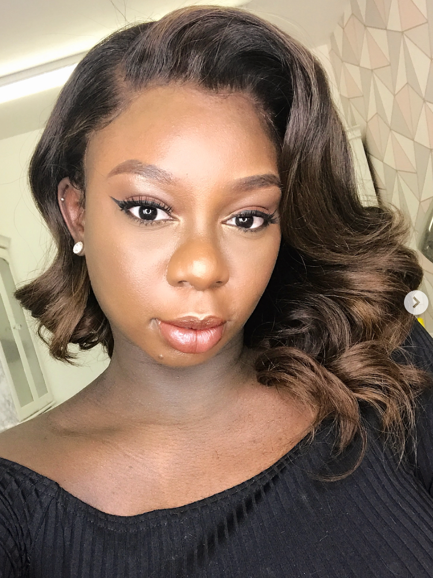 Medium brown balayage, a-symmetrical wig - BROWN SUGAR